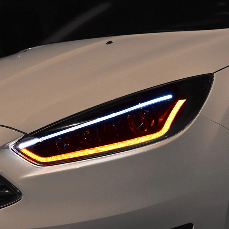 Стайлинга автомобилей чехол для Ford Focus 2015 головной светильник s светодиодный DRL