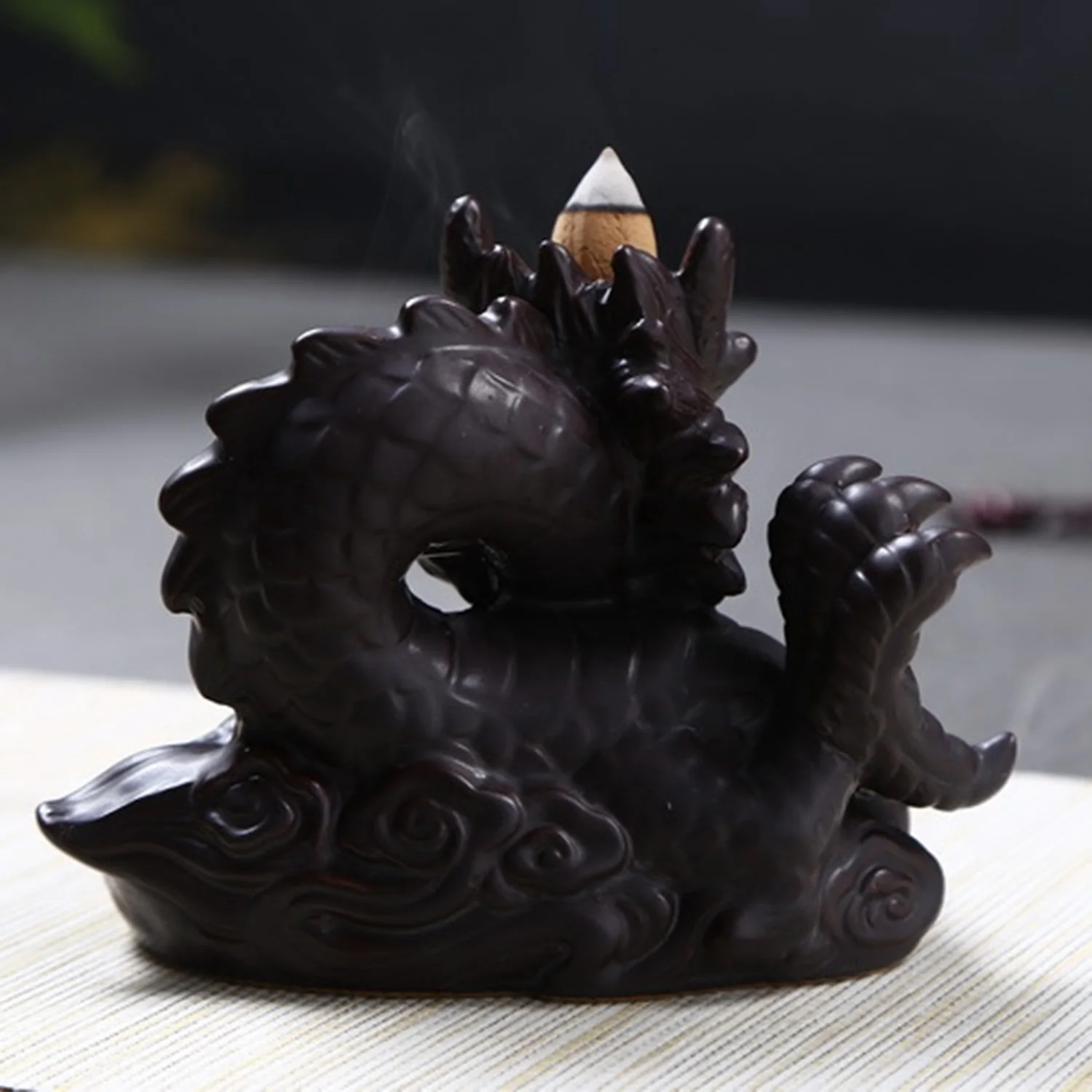 Hot Ceramic Traditional Chinese Dragon Incense Holder Porcelain Backflow Burner Smoke View Cool Burners | Дом и сад