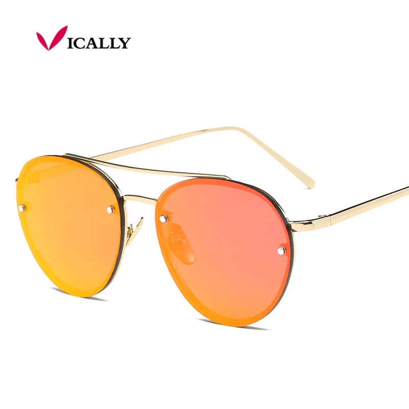 

2017 брендовые Модные женские круглые двухлучевые солнцезащитные очки мужские прозрачные линзы винтажные очки UV400 Oculos De Sol Feminino Gafas