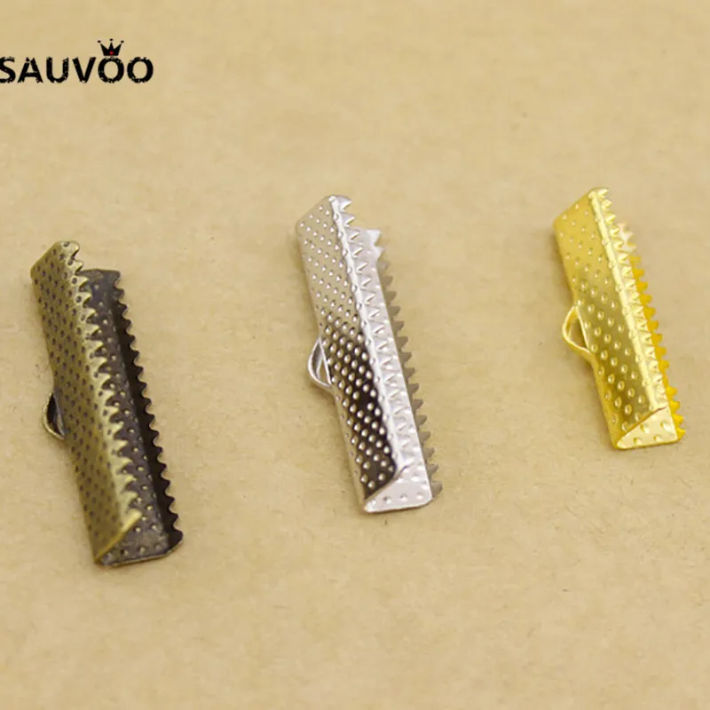 Наконечники для подвесок SAUVOO 200 шт./пакет серебристые длина 6/10 мм материал