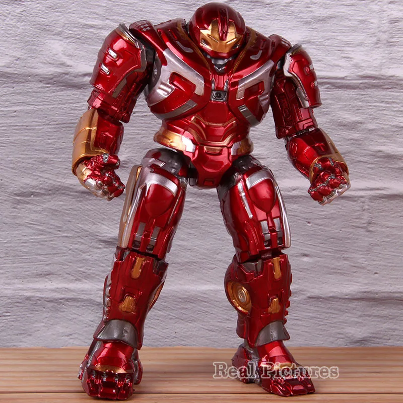 Marvel Мстители Endgame халкбастер Железного человека фигурка ПВХ Коллекционная модель Халк Бастер игрушка с светодиодный светильник