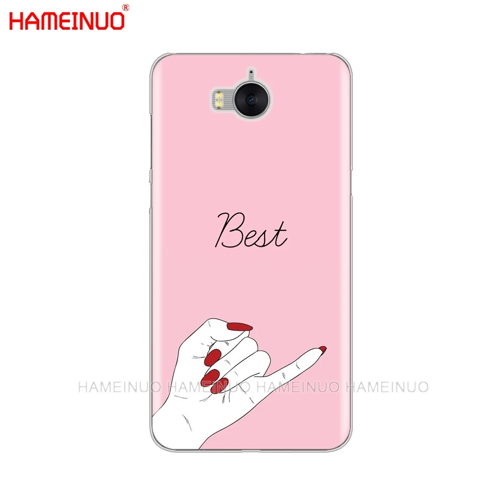 HAMEINUO чехол для сотового телефона с надписью Love on the finger huawei honor 3C 4X 4C 5C 5X 6 7 Y3 Y6 Y5 2 II