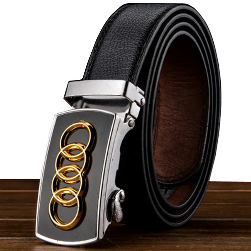Новинка 2019 модный мужской эксклюзивный металлический ремень с автоматической