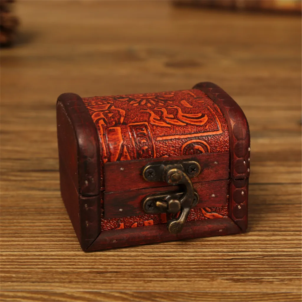 Модный Ретро металлический замок декоративная коробка для хранения ювелирных