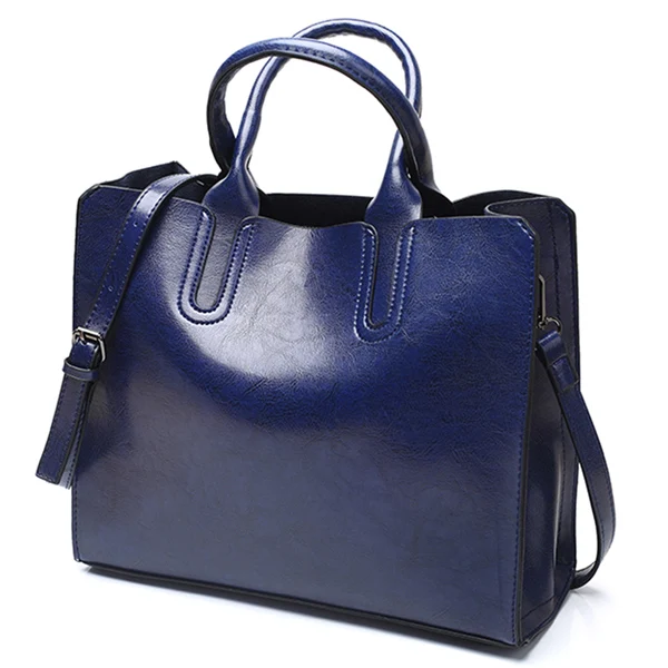 blue HJPHOEBAG роскошные кожаные сумки женские сумки Дамская большая сумка-тоут женская сумка на плечо из искусственной кожи женская сумка-мессенджер bolsa feminina YC001 - Цвет: blue