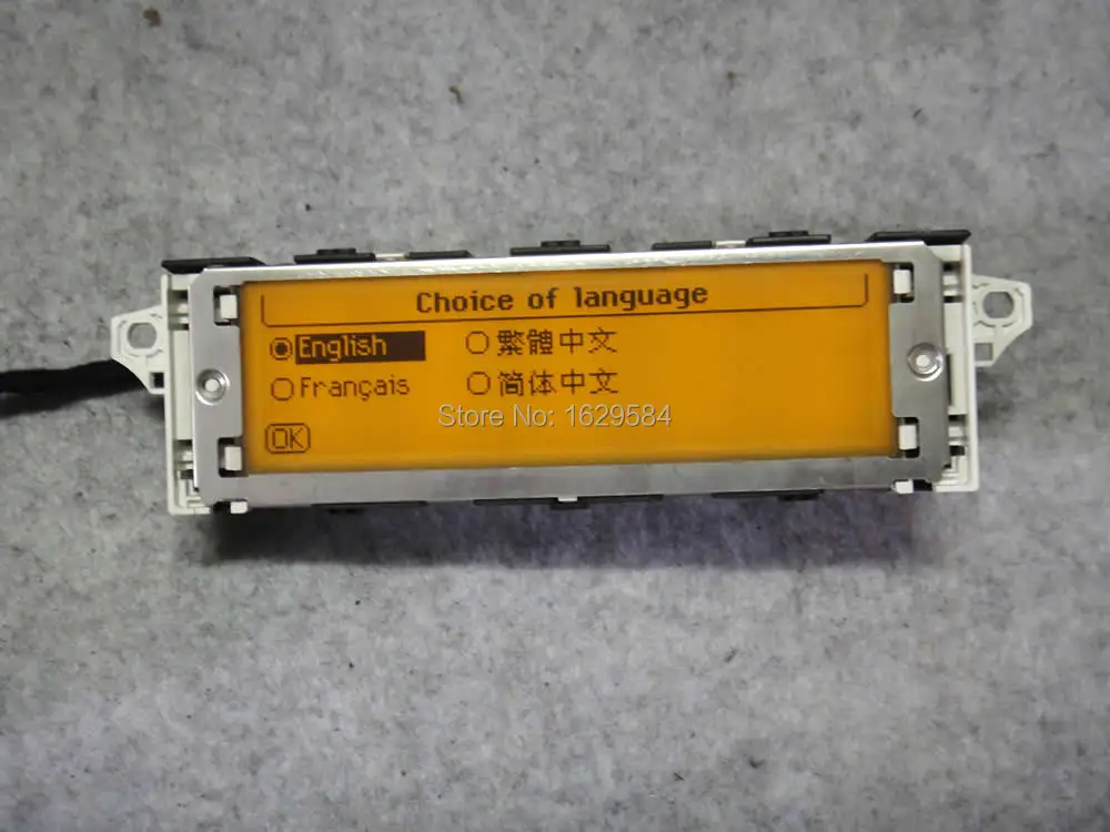 Оригинальный монитор Поддержка USB 2 зоны Bluetooth желтый Дисплей 12 pin для Peugeot 307 407 408