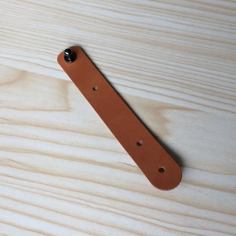 Новинка зажим из искусственной кожи для кабелей органайзер проводов держатель