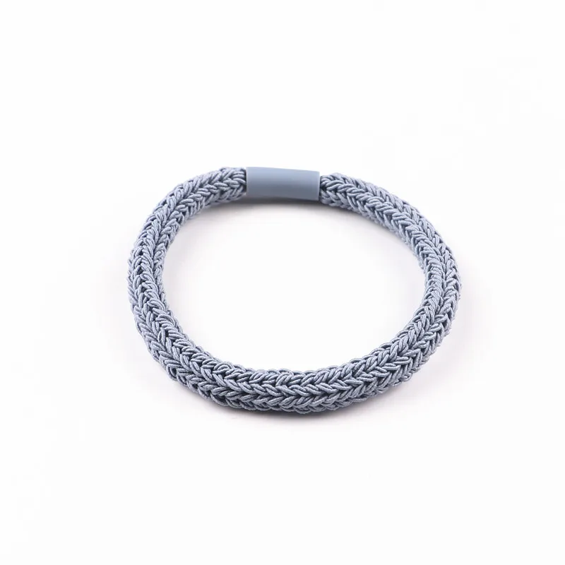 8 blue gray Аксессуары для волос, распродажа, многоцветная эластичная прочная Лента, веревка для волос, волнистые круги для женщин и детей, головные уборы - Цвет: 8 blue gray