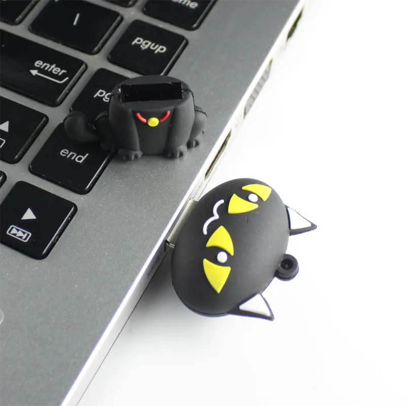 Мультфильм USB флэш-накопители 4 ГБ 8 ГБ аниме лиса кошка кролик милые Pendrives 32 Гб 16 Гб Персонализированная карта памяти, Флеш накопитель Flashdisk подарок