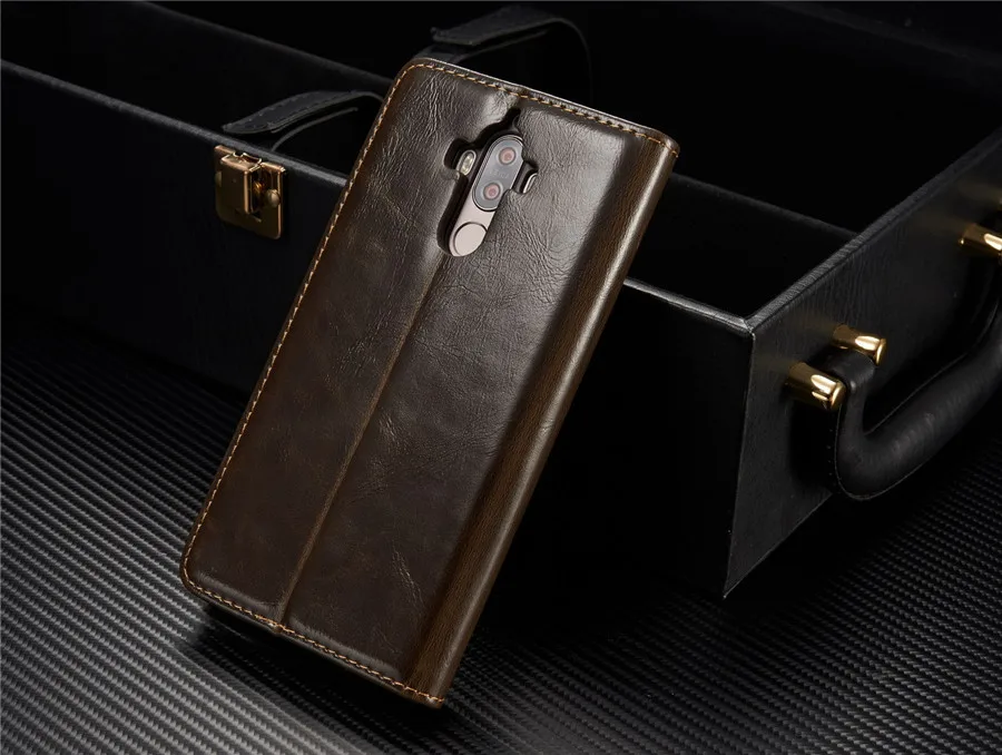 Luxury Back Cover for Huawei P8 Lite Case P9 Leather Flip Wallet Mate 9 8 Coque Cases | Мобильные телефоны и аксессуары