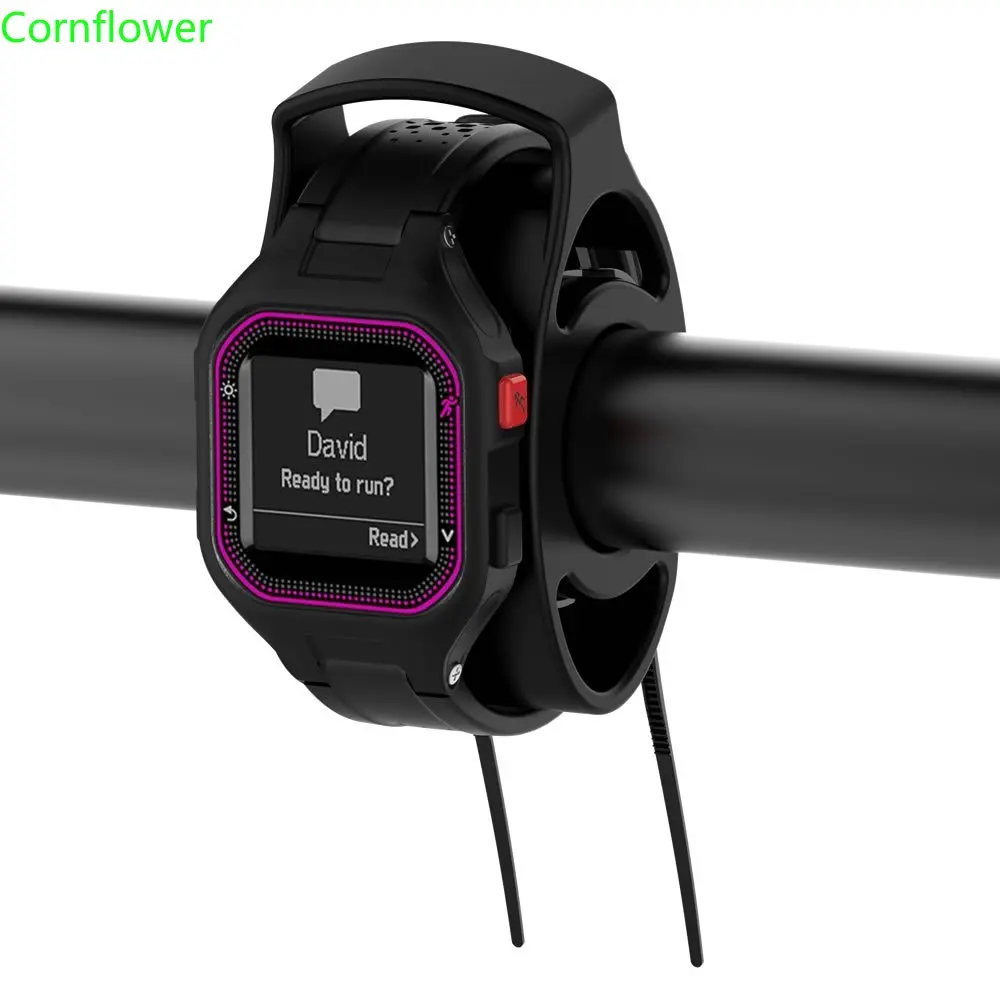 Фото Универсальное велосипедное крепление для часов, Garmin Forerunner Набор для крепления на велосипед, Регулируемый силиконовый держатель на руль №1