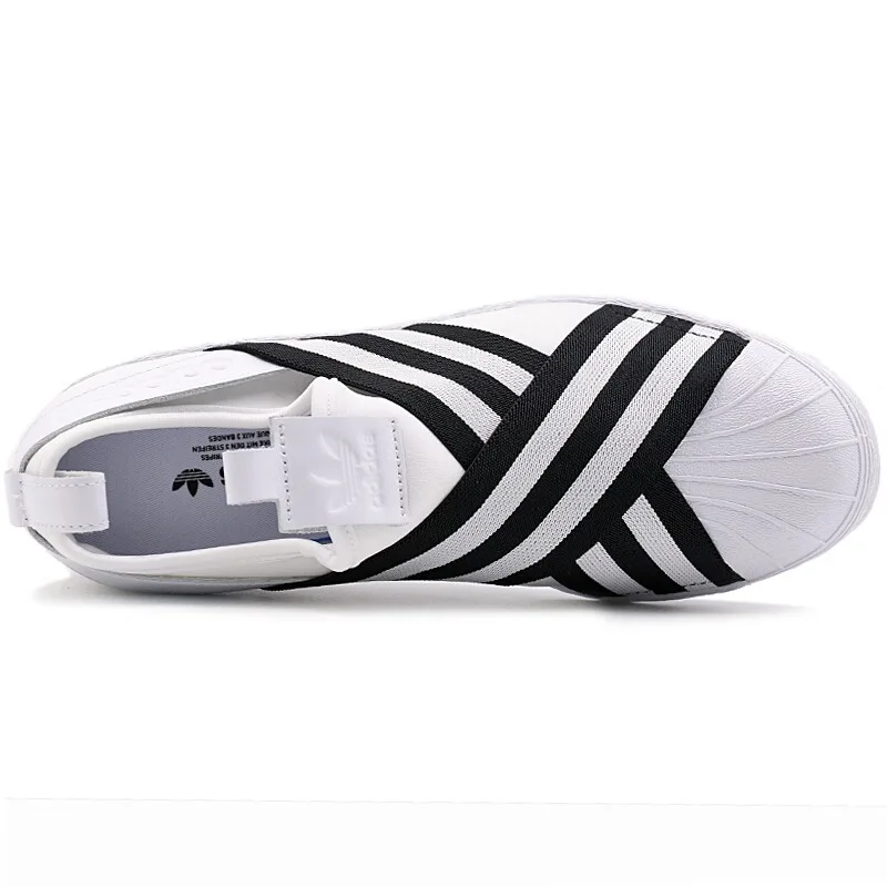 Оригинальный Новое поступление 2018 Adidas Originals SUPERSTAR SLIPON W Для женщин Скейтбординг