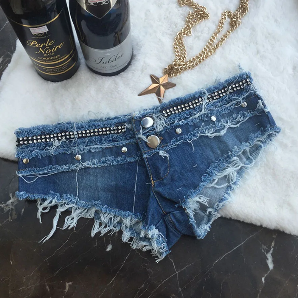 Модные женские короткие джинсы для девочек сексуальные джинсовые шорты стринги