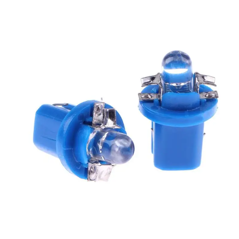 10 шт. B8.5D 509T B8.5 5050 Led 1 SMD T5 лампа Автомобильный датчик Speedo тире лампа приборная панель инструмент светильник клиновидный для салона лампа 10X - Испускаемый цвет: Синий