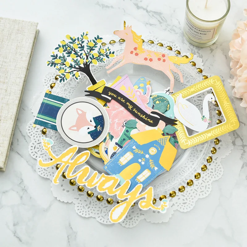KSCRAFT You Are My Sunshine бумажные картонные высекальные наклейки для сделай сам