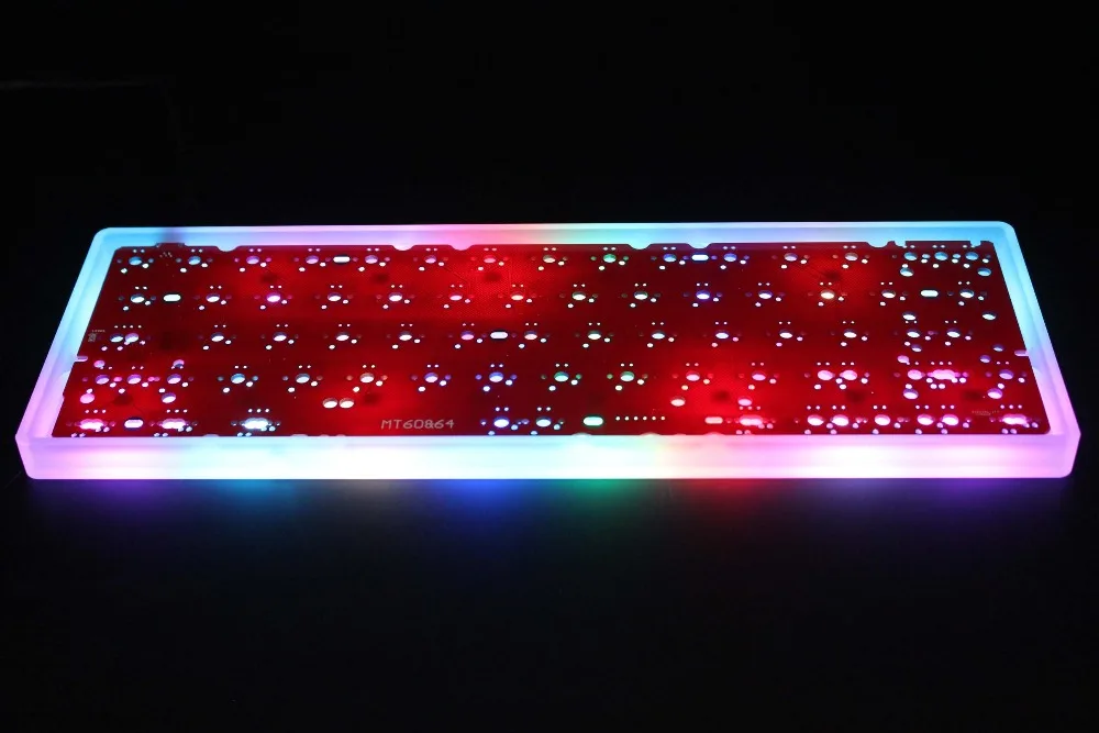 Индивидуальный YMDK CNC акриловый чехол с молоком 60% комплект QMK Полностью