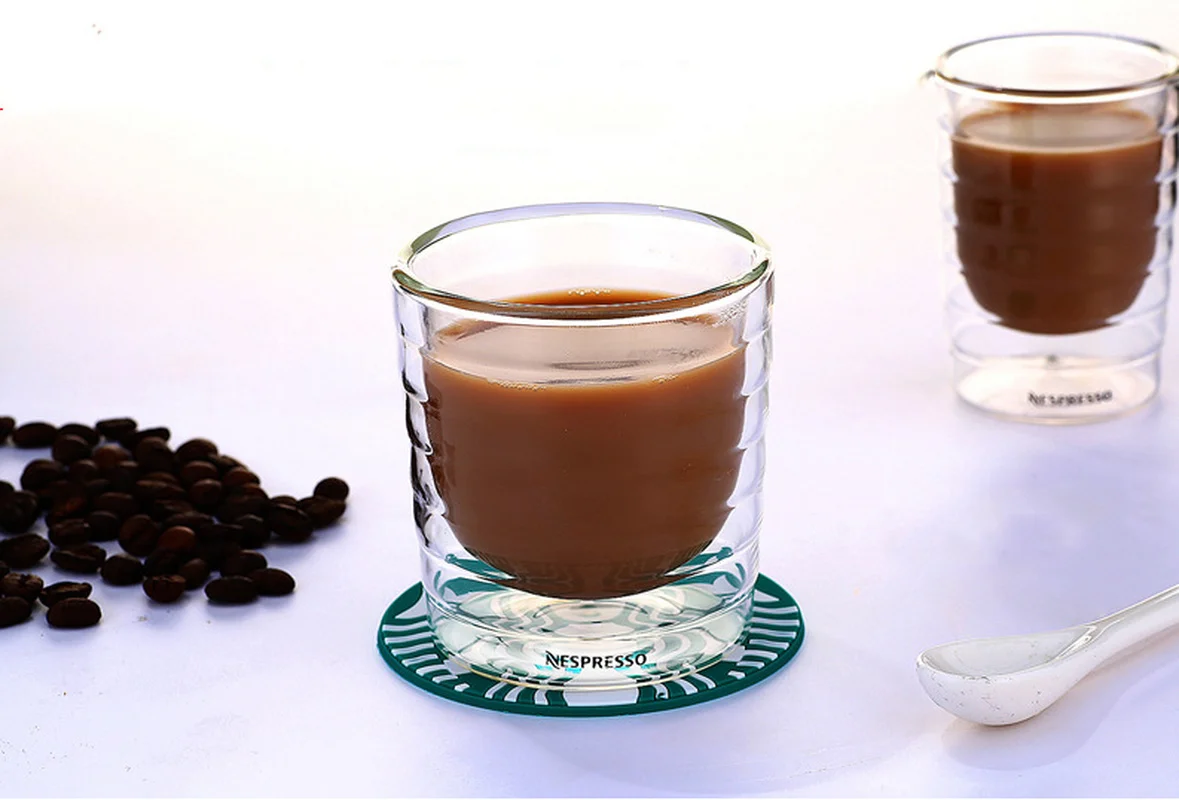 1 шт Nespresso двойная стеклянная кружка для кофе чашка после чая чашка 85 мл 150 мл 350 мл