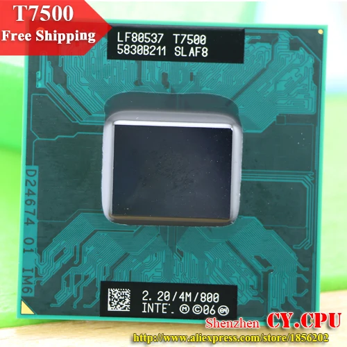 Ноутбук с процессором intel Core 2 Duo T7500 4M сокет 479 кэш/2 ГГц/800/двухъядерный процессор