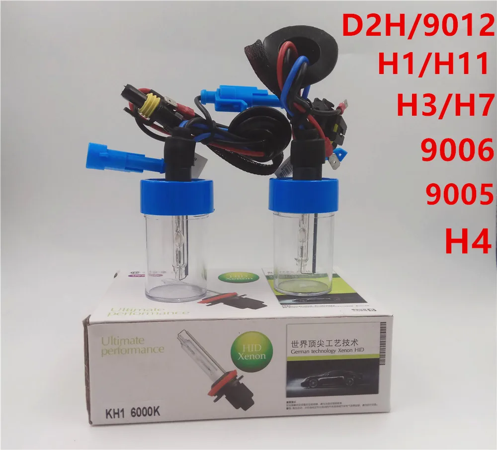 CSCSNL 2 шт. 12 В 55 Вт 8000 К 6000 4300 3000 HID ксеноновая лампа для фар комплект D2H 9012 9005 9006 H1 H3 H4 H7