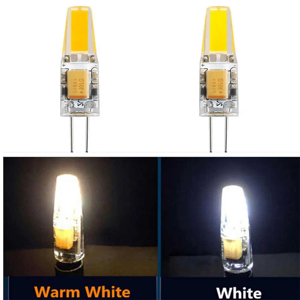 LumiParty G4 Светодиодная лампа для дома COB силиконовая 3 Вт 12 В DC 220 AC замена галогенная