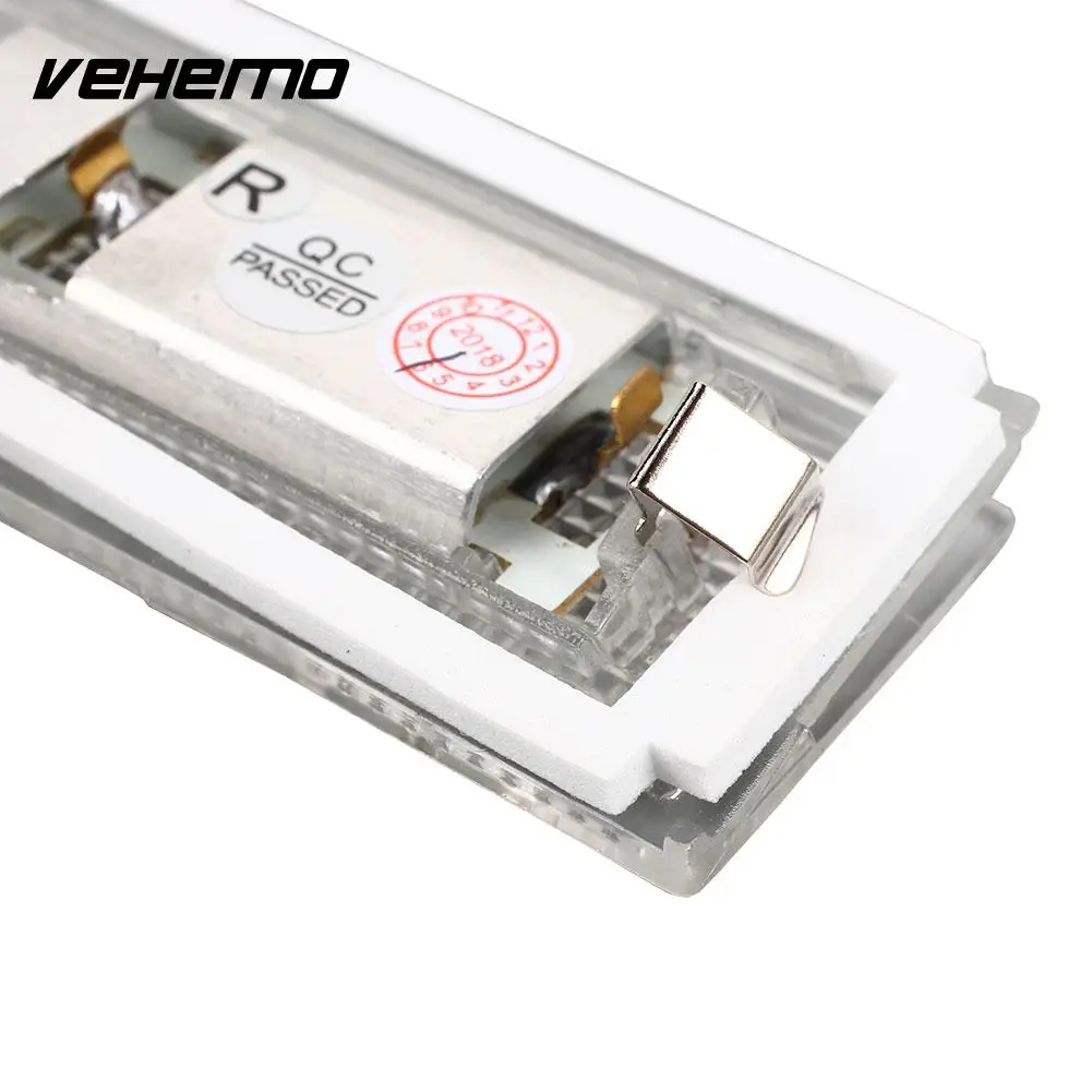 Vehemo 2 шт. DC12V фонарь освещения номерного знака автомобиля Тюнинг светодиодный
