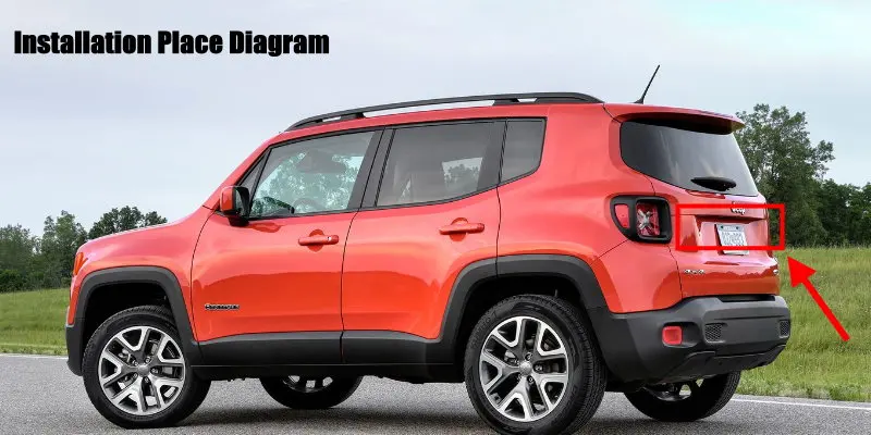 Камера заднего вида для Jeep Renegade(BU)~ /камера заднего вида для парковки/лампа для номерного знака OEM/ночное видение