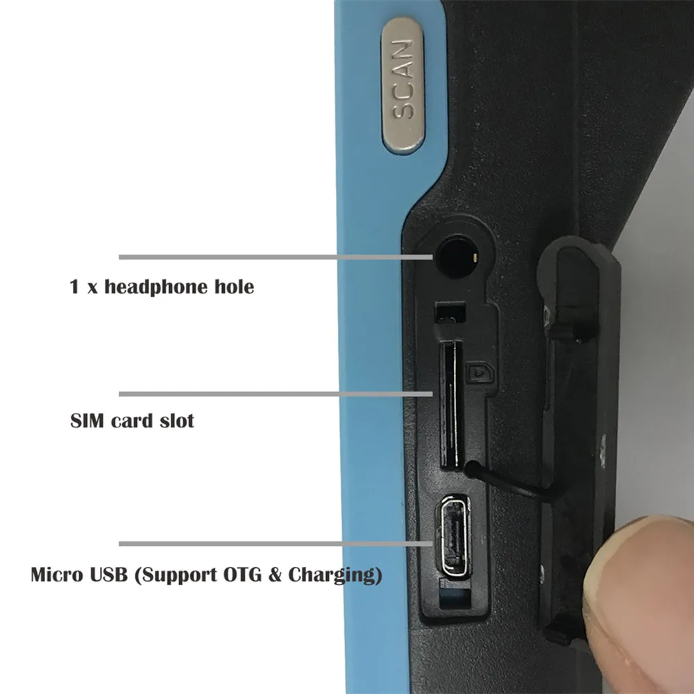 GOOJPRT 3G PDA pos терминал ручной NFC Встроенный термопринтер Bluetooth 58 мм Wi Fi Android камера
