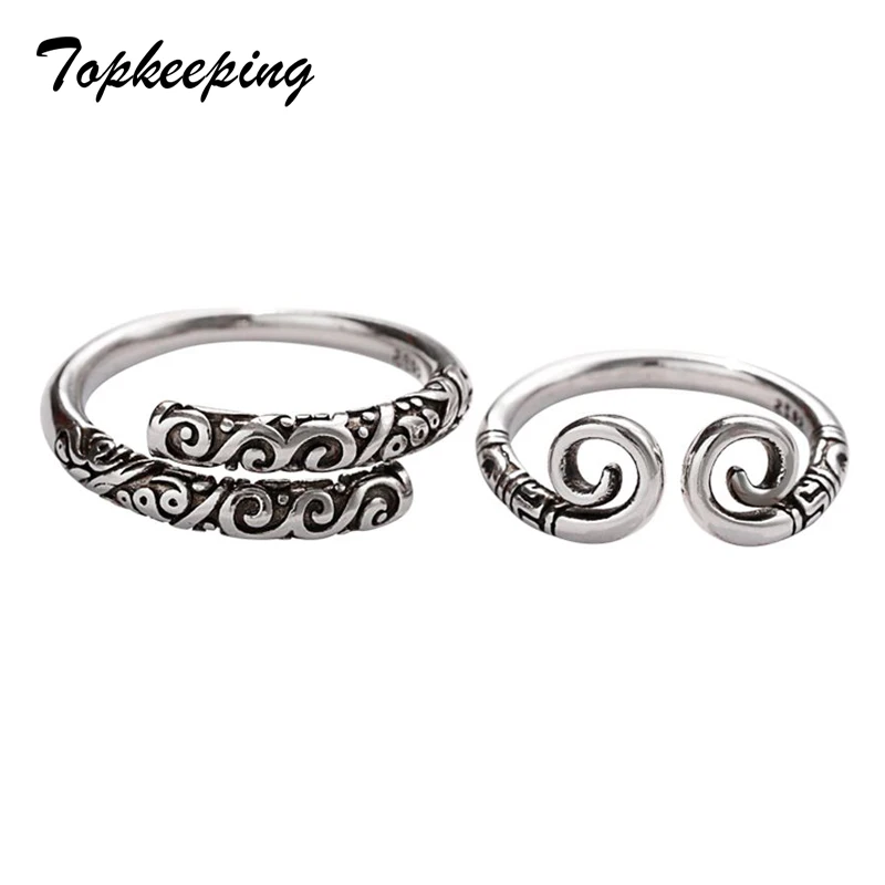 Регулируемые Открытые Кольца Обезьяна Король оголовье в форме античных колец