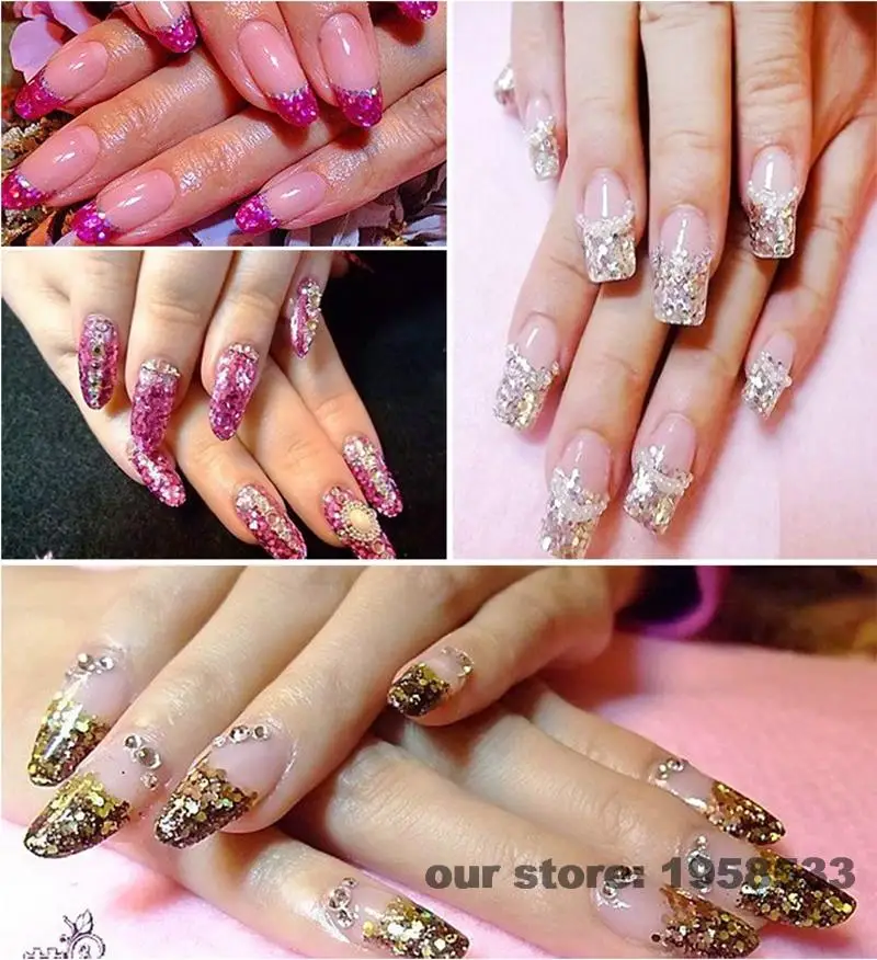 Серебряных Блесток и Цвет 1 мм шестигранный акриловый к требованиям заказчика; сверкающие; расшитое блестками пудра рисунки на ногтях бампер передний бампер Защита ремесла украшения N07