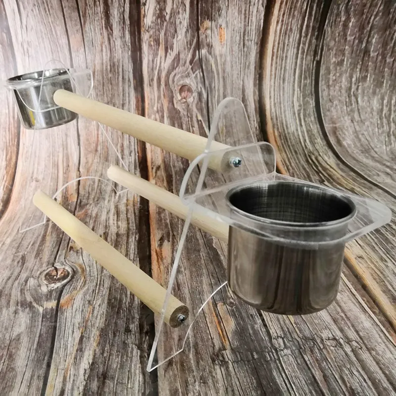 Стоячие клетки Птичье гнездо Дом домик-клетка подачи попугай играть аратинга