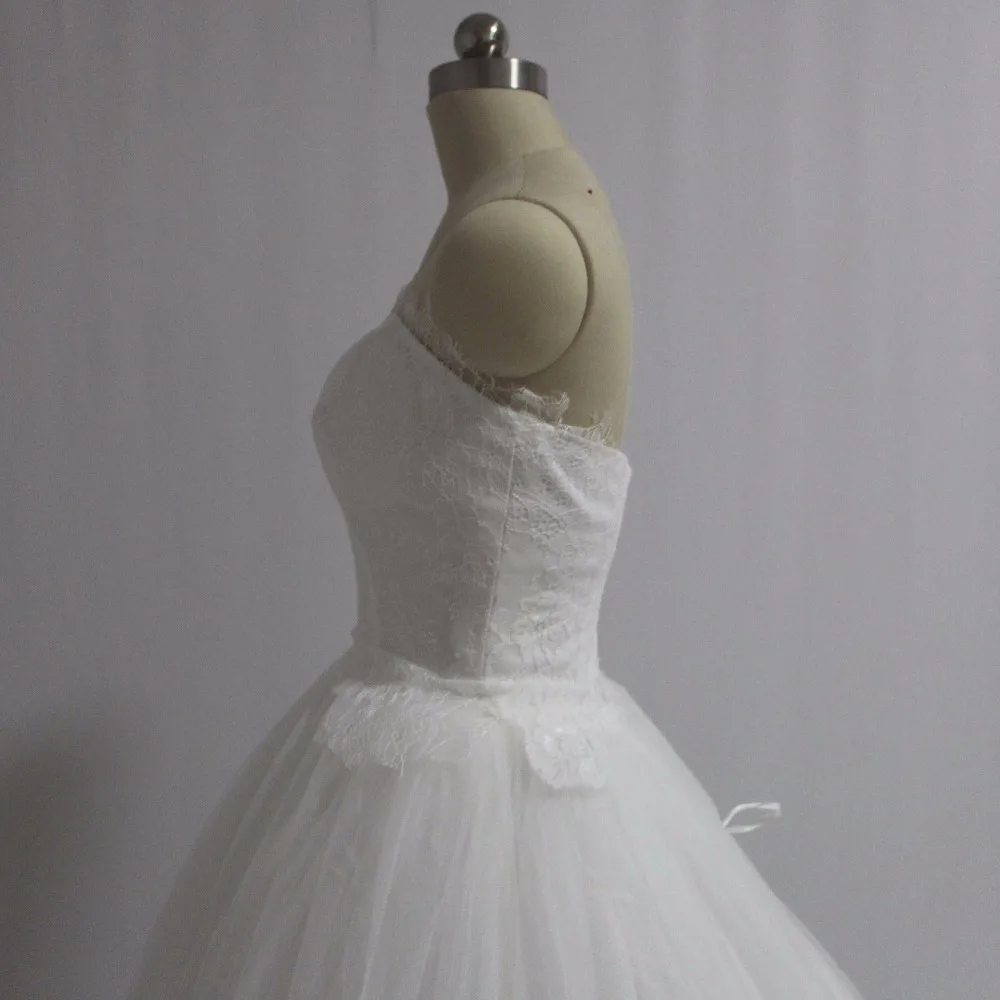 Простой но элегантный бальный халат без бретелек кружевное бальное платье