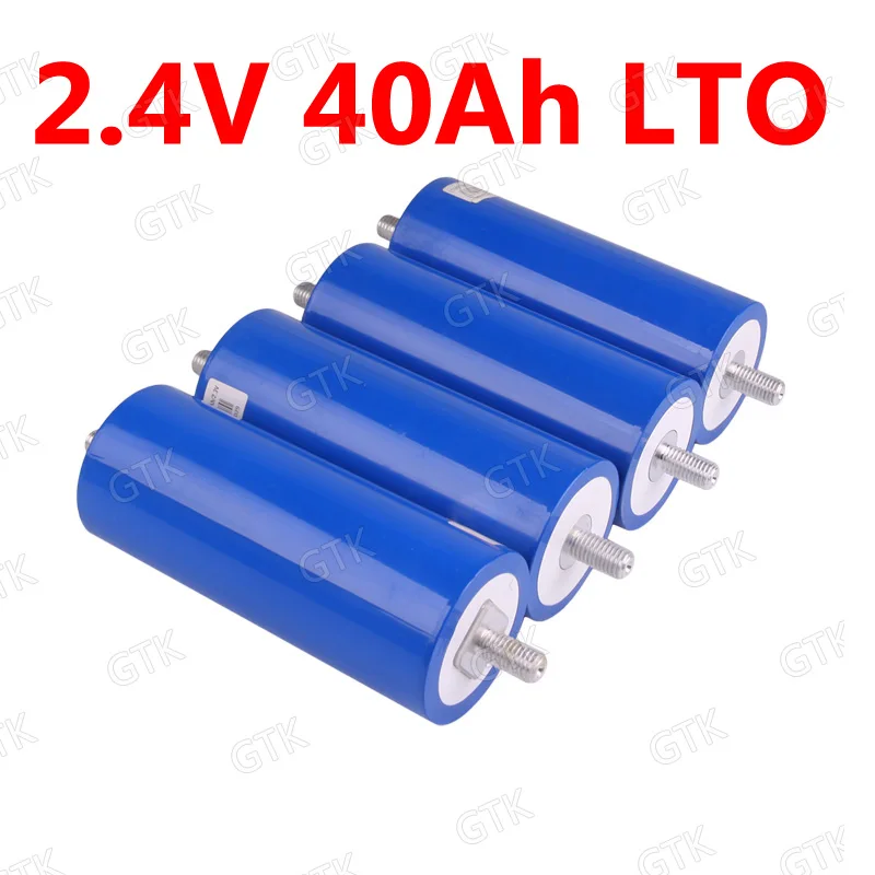 100 шт литиевый титановый аккумулятор 2,4 V 40Ah аккумулятор лто для diy 66160 40AH автомобильный инвертор гольф-карт RV бытовая техника