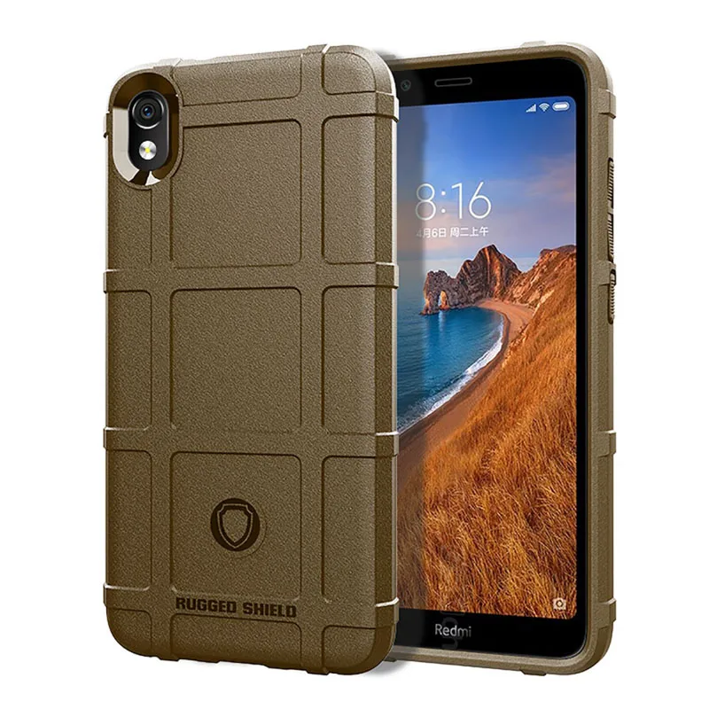 Brown Для Xiaomi Redmi 7A чехол Защитный силиконовый чехол для Xiaomi Redmi Note 7 8 Pro 8T 7 8 A Прочный чехол для Xiomi Redmi 8A чехол - Цвет: Brown