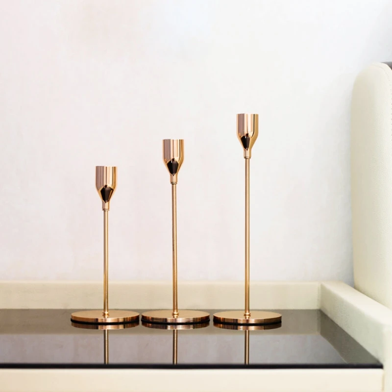 Элегантный Подсвечник простой дизайн свадебные украшения Клубные вечеринки