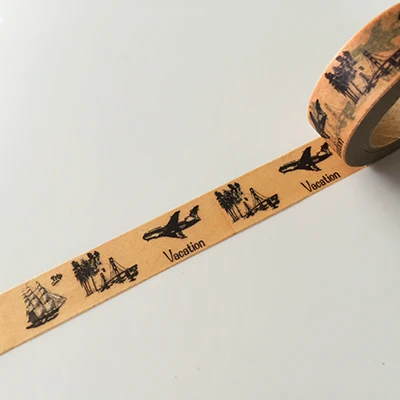 647 Jiataihe винтажная васи лента винтажная Эйфелева башня DIY декоративная Скрапбукинг планировщик Маскировочная лента клейкая лента этикетка наклейка s - Цвет: 647