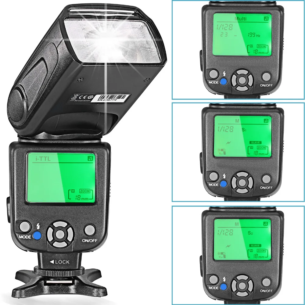 Neewer две вспышки i ttl Speedlite для Nikon DSLR камеры D7200/D7100/D7000/D5200/D5100/D5000/D3000/D3100/D30 D3100 D300 D700