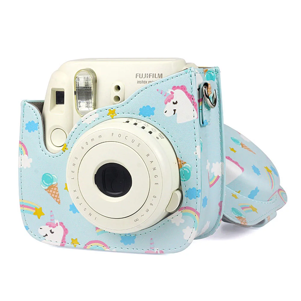Пленка FUJIFILM Mini8/8 +/9 Rainbow INS из искусственной кожи сумка для камеры Instax с единорогом