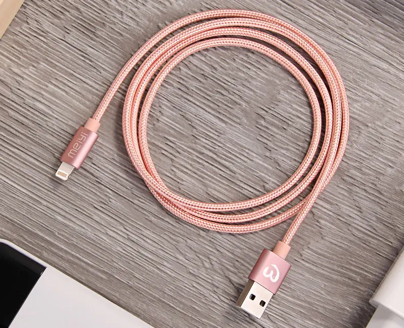 MEIYI usb-кабель в нейлоновой оплетке для iPhone 7, 6 6s плюс 5S iPad подходит для IOS 10 9 8 Pin кабель+ 2 взаимных обмена данными между компьютером и периферийными устройствами Выход автомобиля Зарядное устройство 2.4A max