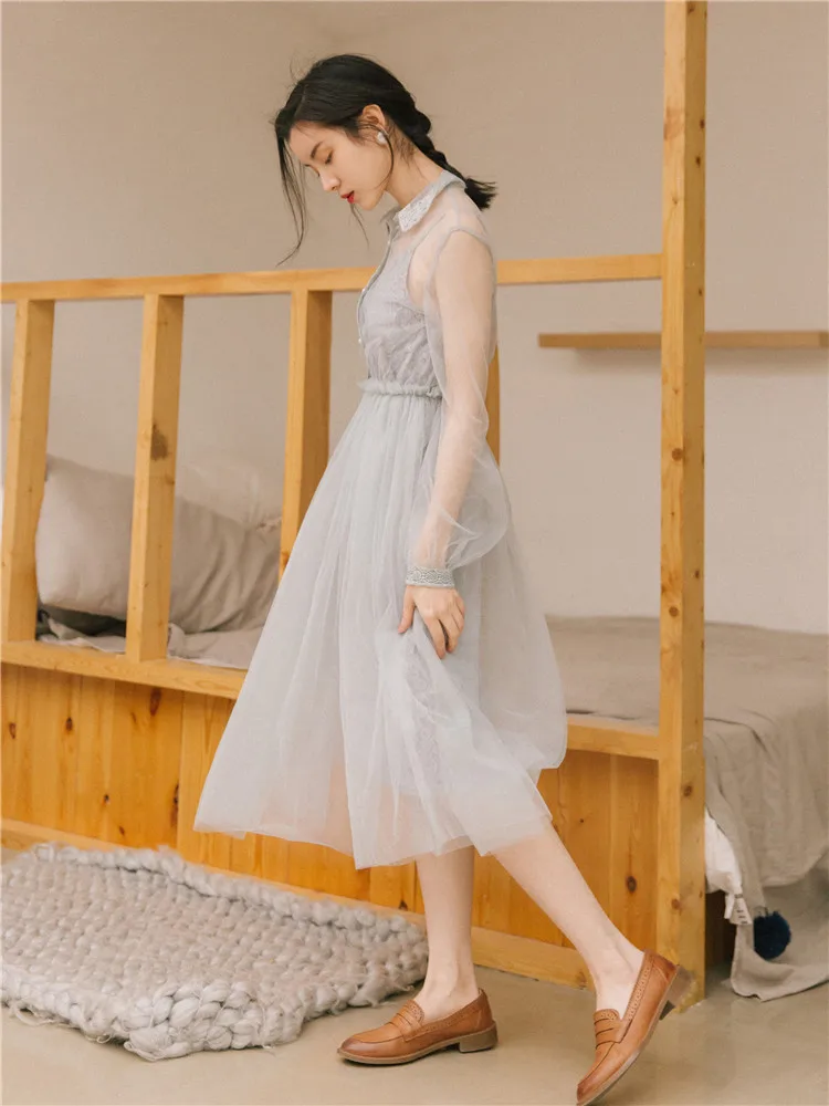 2019 новые модные женские платья винтажное весеннее французское платье Летний