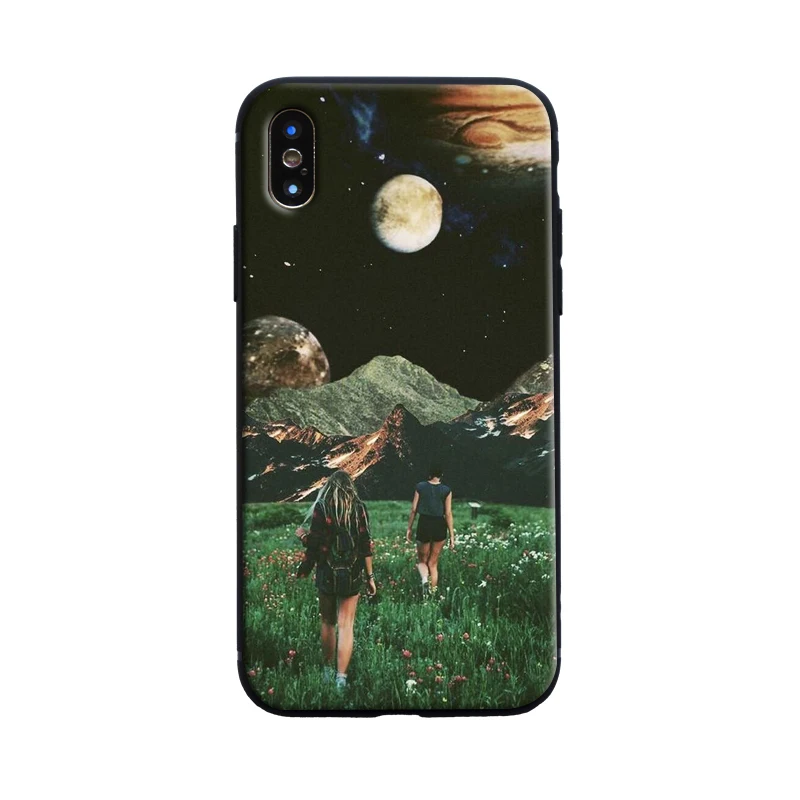 6 soft case Винтажный Мягкий силиконовый чехол для телефона с художественным коллажем для Apple iPhone 5 5S SE 6 6 6s Plus 7 8 Plus X XR XS MAX - Цвет: 6 soft case