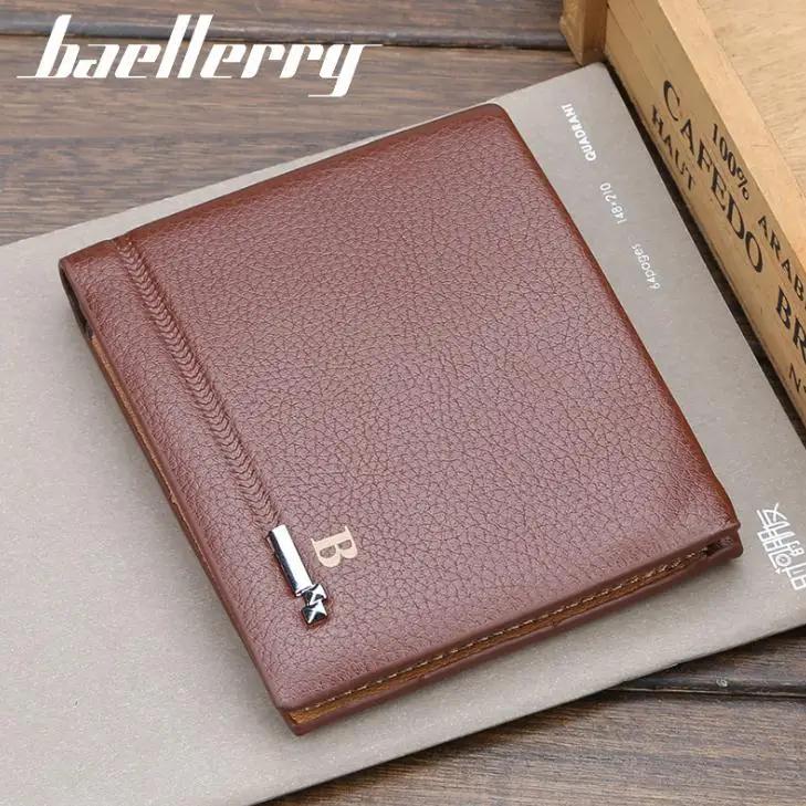 Baellerry мужской короткий кошелек из искусственной кожи брендовый дизайнерский