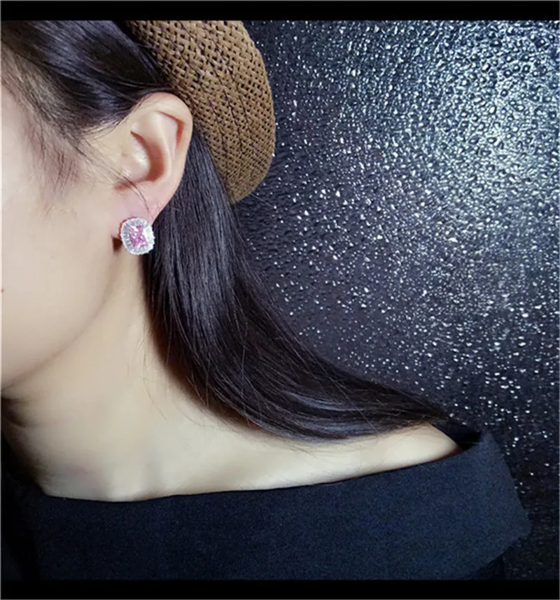 Серьги из серебра S925 пробы с натуральным жемчугом и фианитом|aretes vintage|aretes crystal |