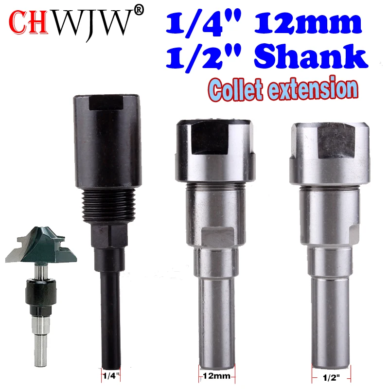 1 шт. 1/4 &quot8 мм 12 1/2&quot хвостовик высококачественные фрезы цанговый удлинитель