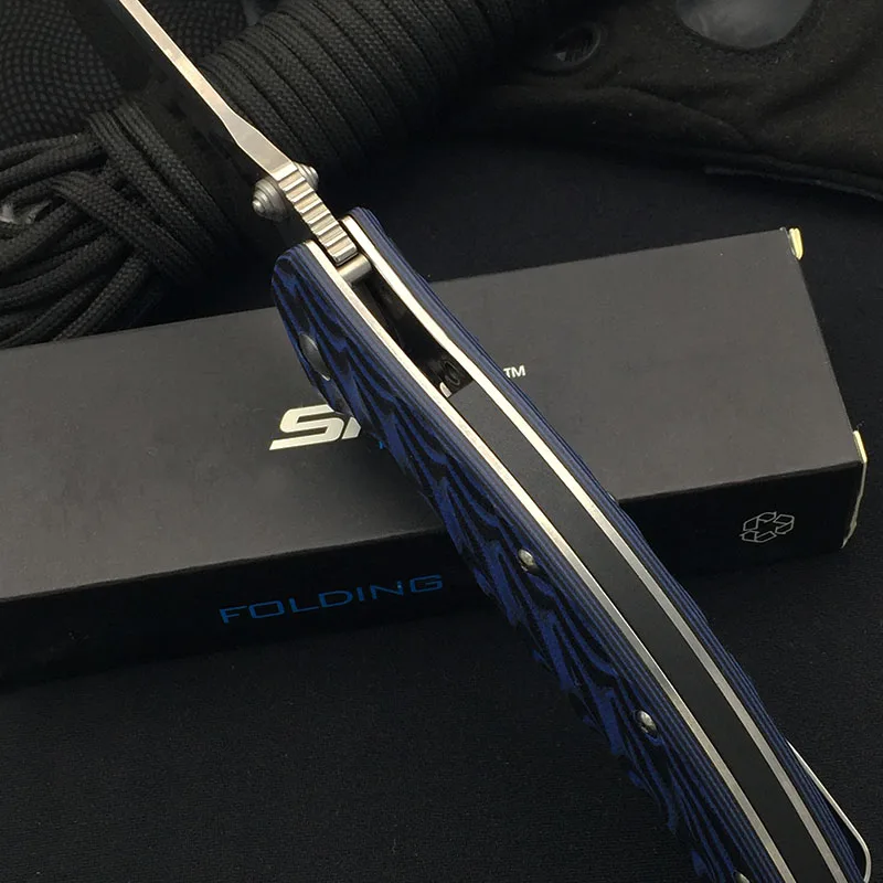 SRM 1005 GQ 9Cr14MoV Balde изогнутая ручка G10 высокая твердость шариковый подшипник Флиппер