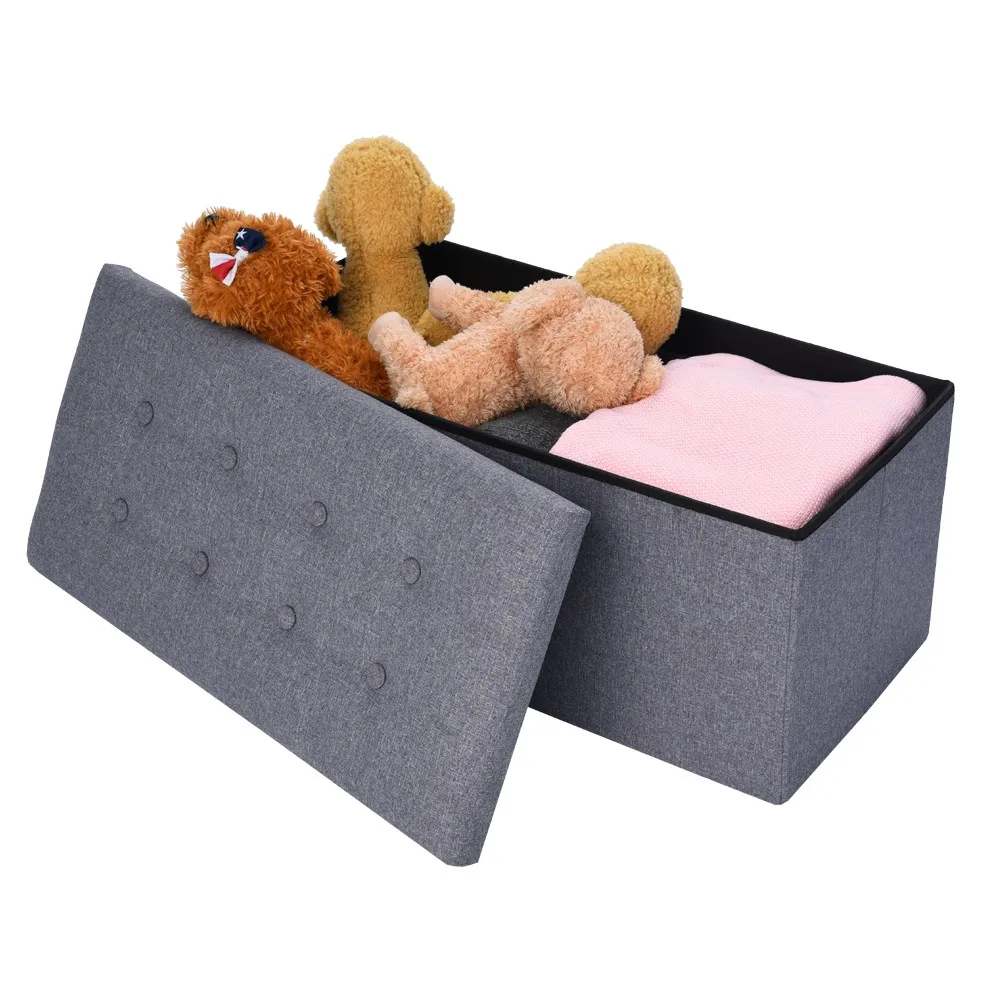 76x38x5 см сиденье сильная грузоподъемность Pouffe ящик для хранения кубической формы белье для дома и офиса Многофункциональный складной стул