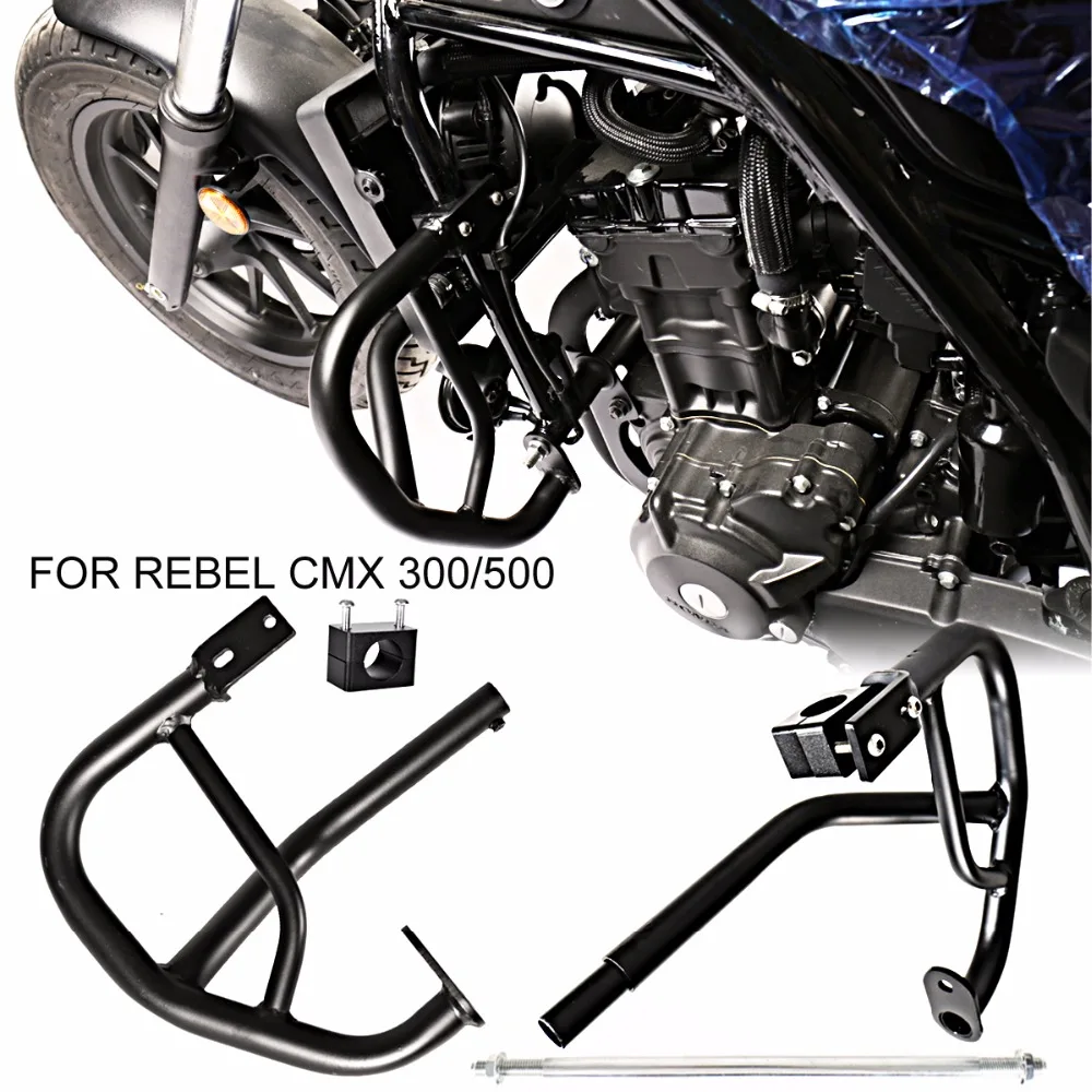 Черная защита двигателя для Honda 2017-2020 Rebel CMX 300 500 моделей | Автомобили и мотоциклы