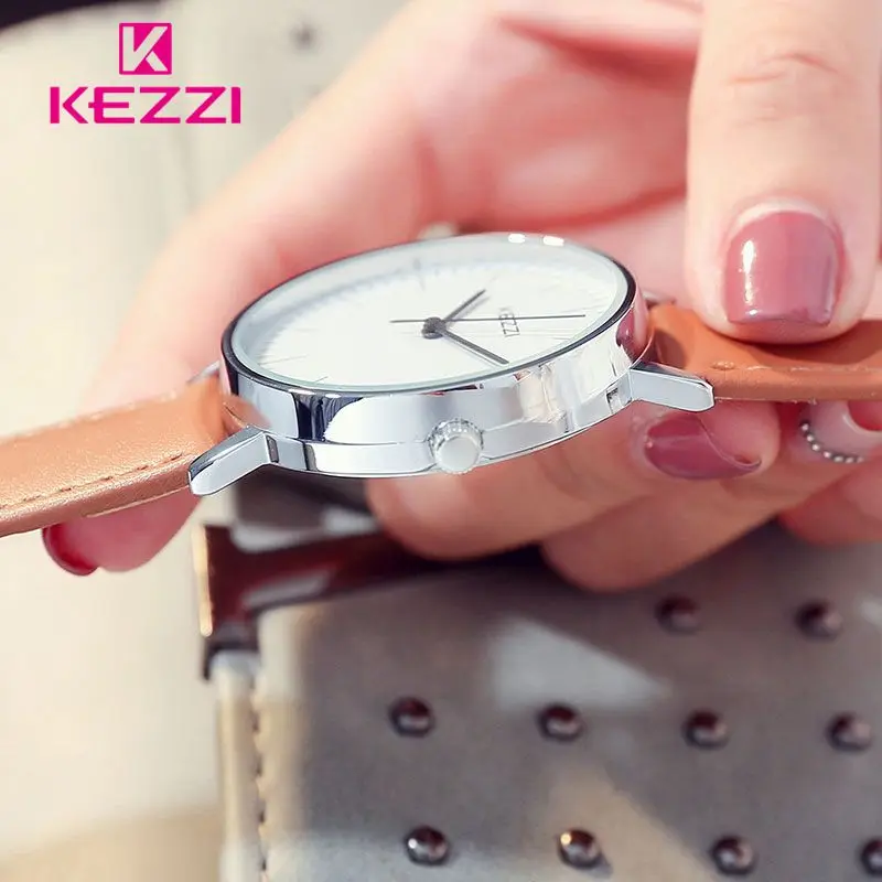KEZZI Винтаж часы модные женские туфли Часы Reloj Mujer Dames horloges круглый студент