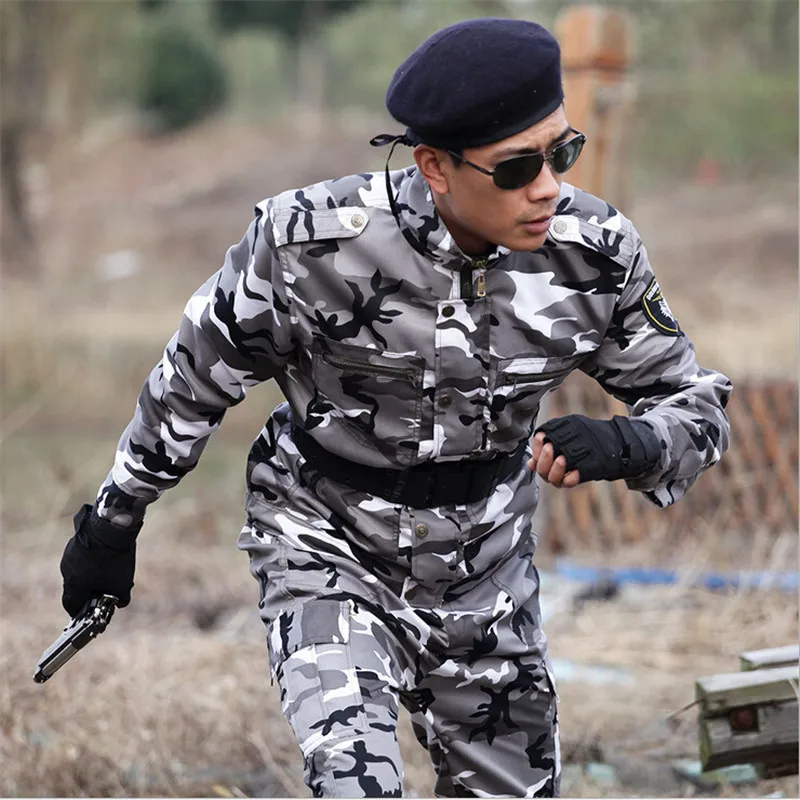 Tactical Ghillie Camouflage Suit Hunting Clothes Army Military Uniform Combat CS Sets (Jacket+Pant )Multicam Plus size | Тематическая