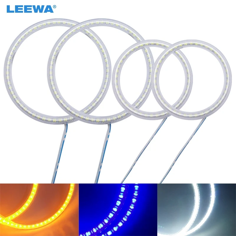 Светодиодная лампа LEEWA 2X80MM 2X110MM, 4 шт./компл., для Hyundai Tiburon(00-01), белого цвета # CA1526