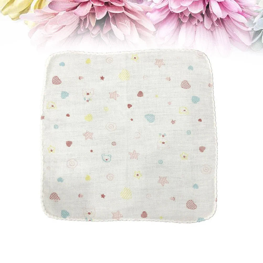 1PC Durable Pratical Safe Comfortable Convenient Towel Family Supplies Face Towel Square Scarf Handkerchief Baby Bibs